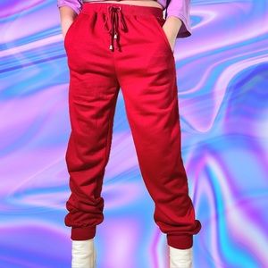 Fashion nova Beautiful and soft red Joggers! ❤️